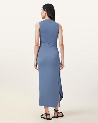 Rivi Draped Midi Dress