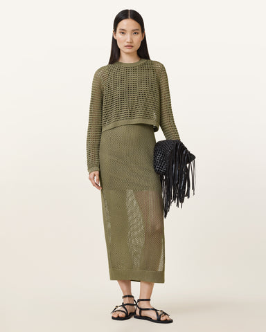 Miro Open Stitch 2-in-1 Maxi Dress