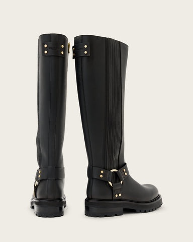 Maddie Knee High Leather Boots