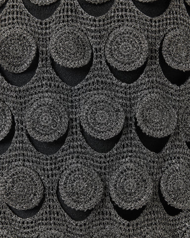 Iris Crochet Metallic Mini Dress