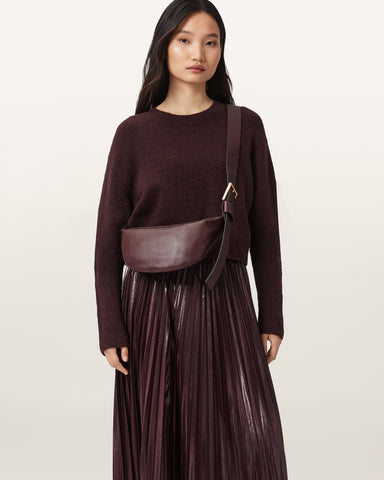 Luna Slouchy Leather Crossbody Bag