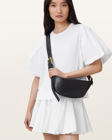 Luna Slouchy Leather Crossbody Bag