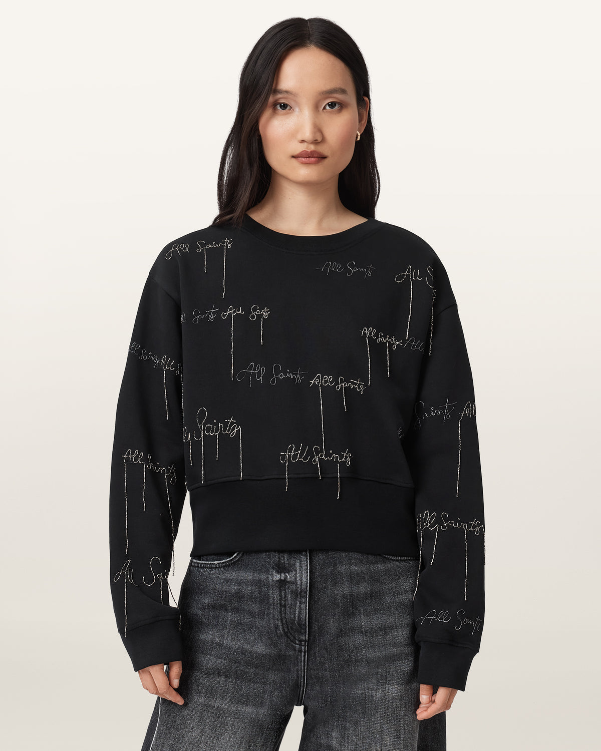 AllSaints Embellished Separo Sweatshirt