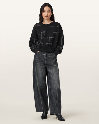 AllSaints Embellished Separo Sweatshirt