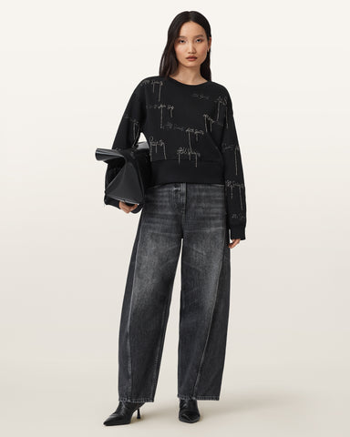 AllSaints Embellished Separo Sweatshirt