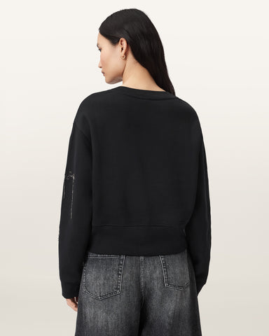 AllSaints Embellished Separo Sweatshirt