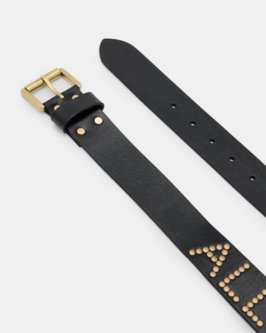 AllSaints Rock Studded Leather Belt