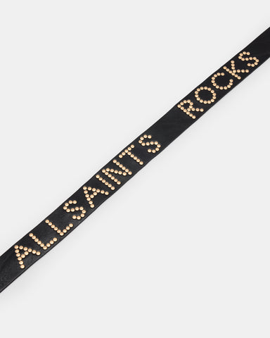 AllSaints Rock Studded Leather Belt