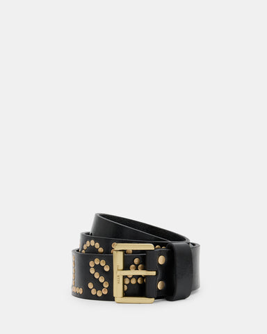 AllSaints Rock Studded Leather Belt