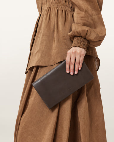 Harluna Leather Clutch Bag