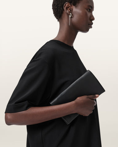 Harluna Leather Clutch Bag