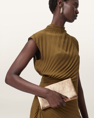 Harluna Leather Clutch Bag