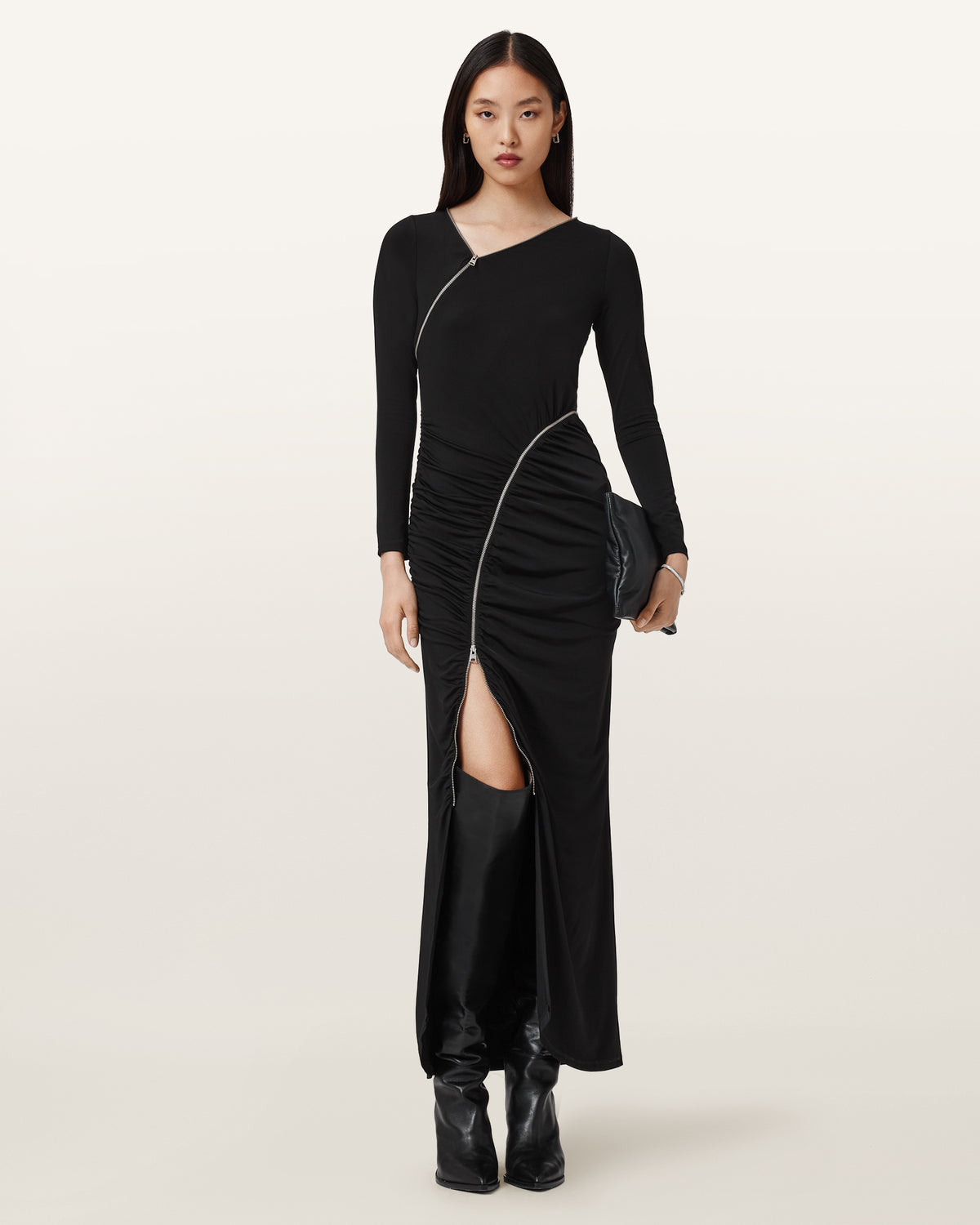 Elsie Zipper Maxi Dress