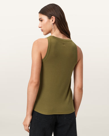 Rina Crew Neck Sleeveless Tank Top