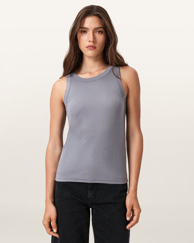 Rina Crew Neck Sleeveless Tank Top