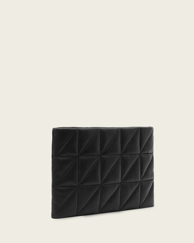 Bettina Leather Quilt Clutch Bag