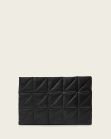 Bettina Leather Quilt Clutch Bag