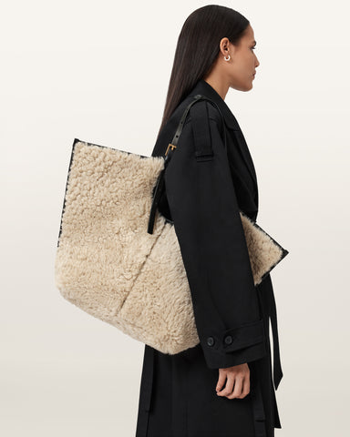 Ara Shearling Tote Bag