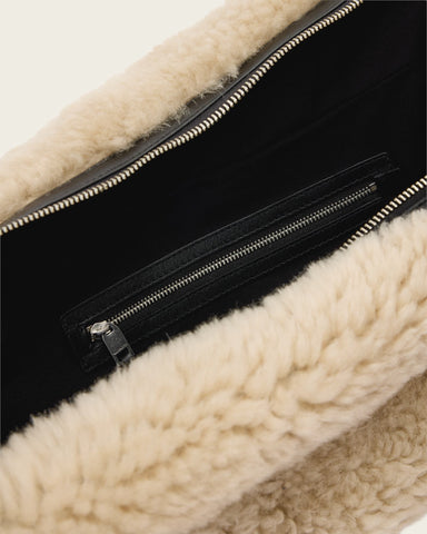 Luna Shearling Shoulder Bag