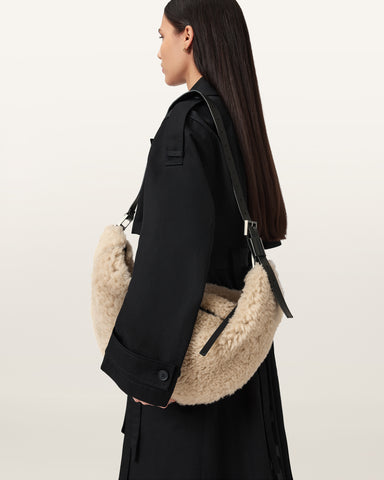 Luna Shearling Shoulder Bag