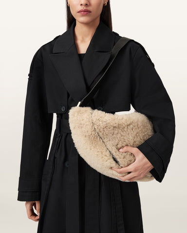 Luna Shearling Shoulder Bag
