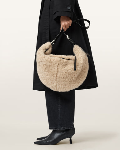 Luna Shearling Shoulder Bag