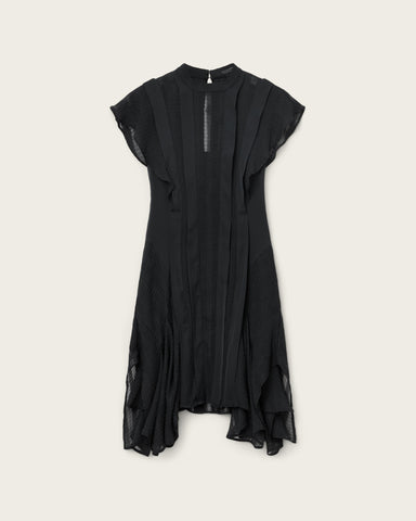 Fleur Textured Asymmetric Hem Dress