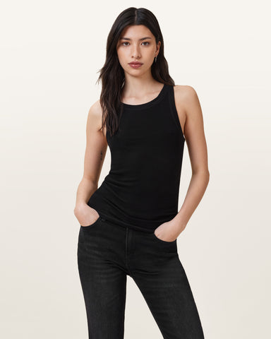 Rina Crew Neck Sleeveless Tank Top