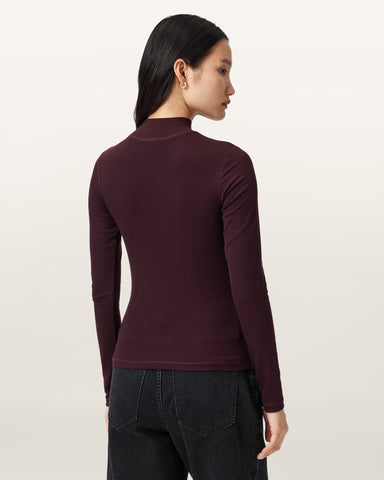 Rina Long Sleeve Roll Neck T-Shirt