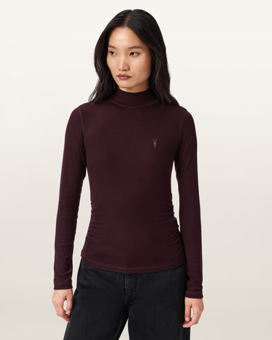 Rina Long Sleeve Roll Neck T-Shirt