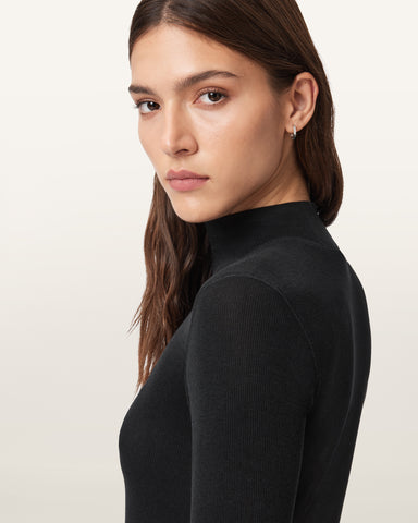 Rina Long Sleeve Roll Neck T-Shirt