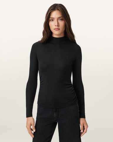 Rina Long Sleeve Roll Neck T-Shirt