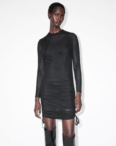 Adara Polka Dot Tulle Mini Dress