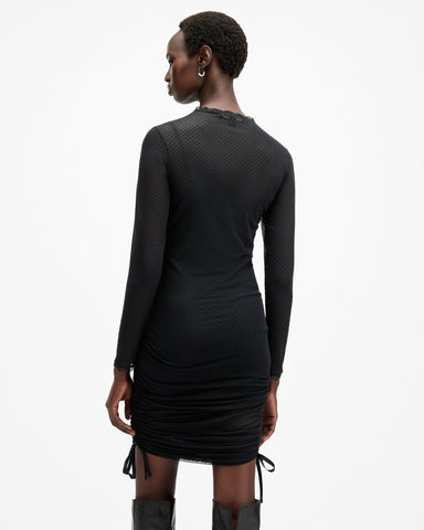 Adara Polka Dot Tulle Mini Dress