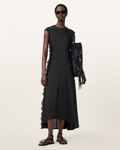 Lyra Linen Midi Dress