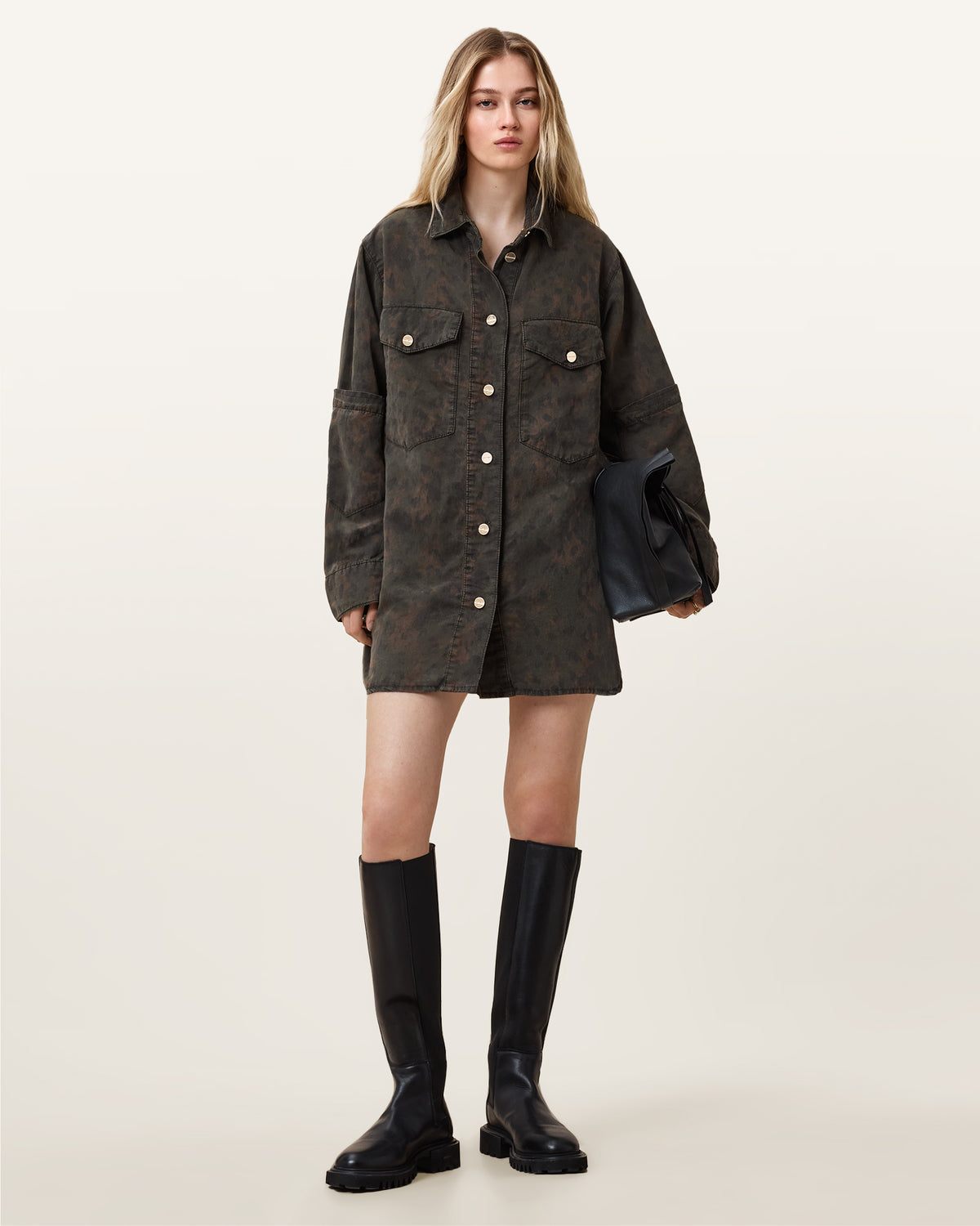 Faye Oversized Denim Shirt Dress