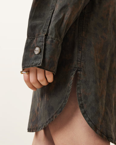 Faye Oversized Denim Shirt Dress