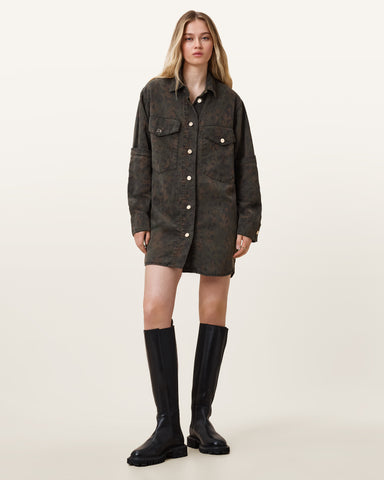 Faye Oversized Denim Shirt Dress