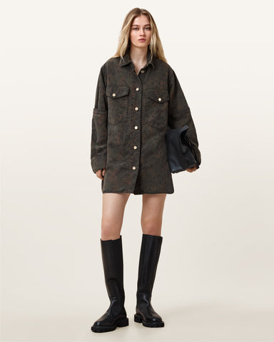Faye Oversized Denim Shirt Dress