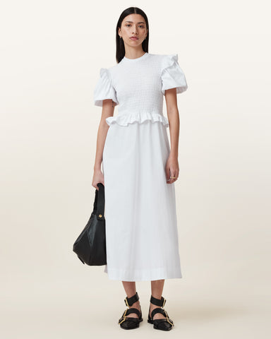 Ode Puff Sleeve Midi Dress
