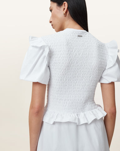 Ode Puff Sleeve Midi Dress