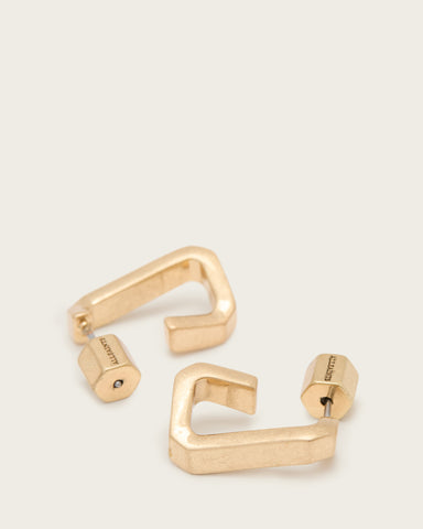 Tia Hexagon Hoop Earring Set