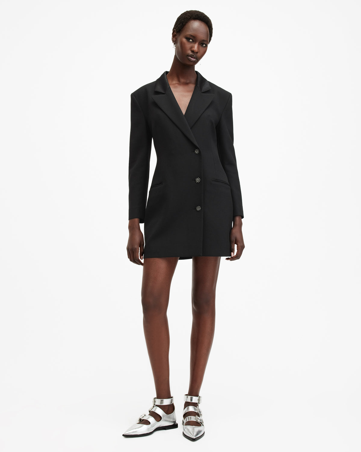 Erykah Slim Fit Mini Blazer Dress