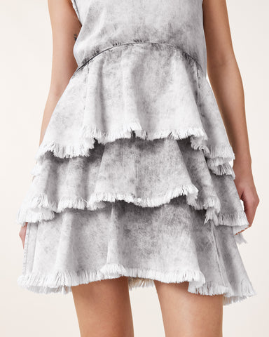 Cavarly Ruffled Mini Dress