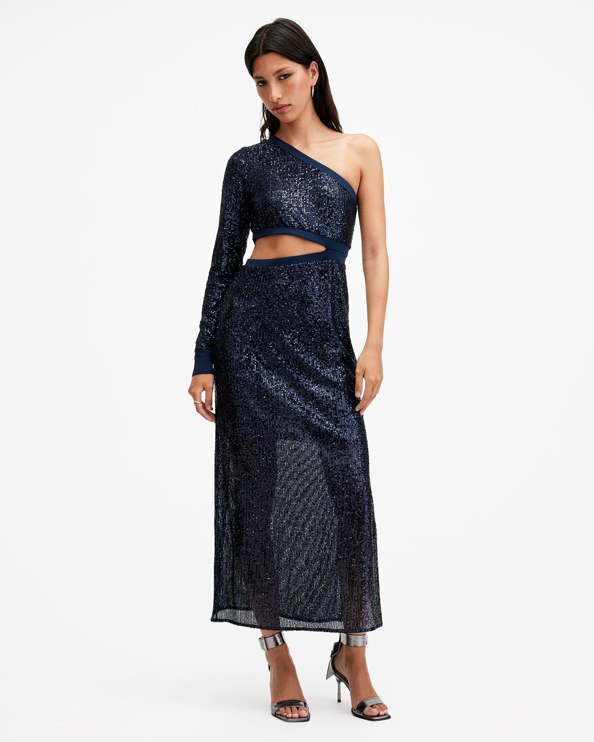 Daisy Topaz Sequin Cut Out Maxi Dress