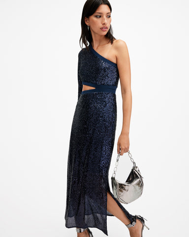 Daisy Topaz Sequin Cut Out Maxi Dress