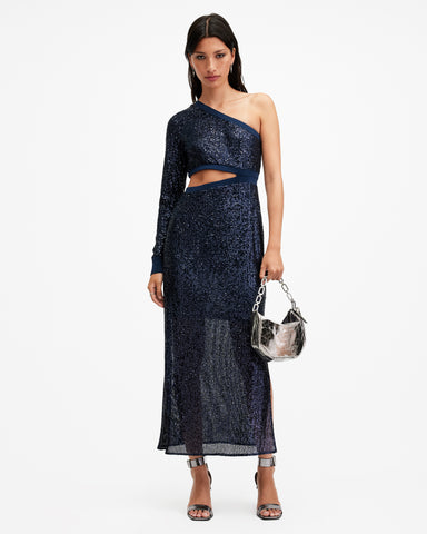 Daisy Topaz Sequin Cut Out Maxi Dress