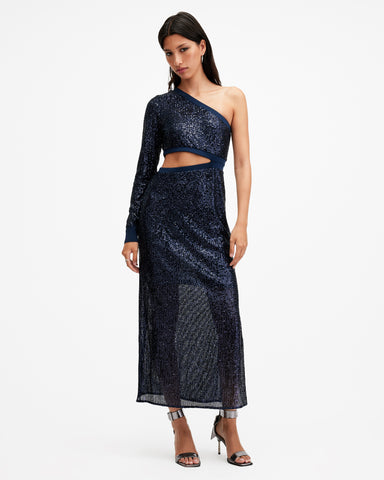 Daisy Topaz Sequin Cut Out Maxi Dress