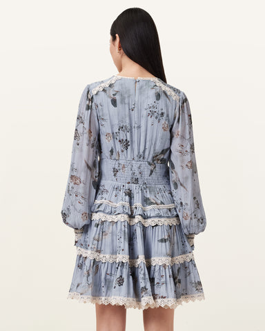 Zora Ruffled Woven Mini Dress