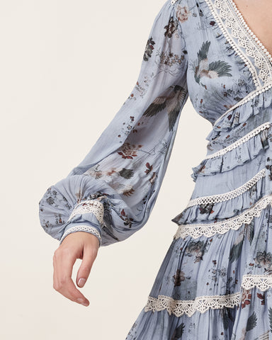 Zora Ruffled Woven Mini Dress